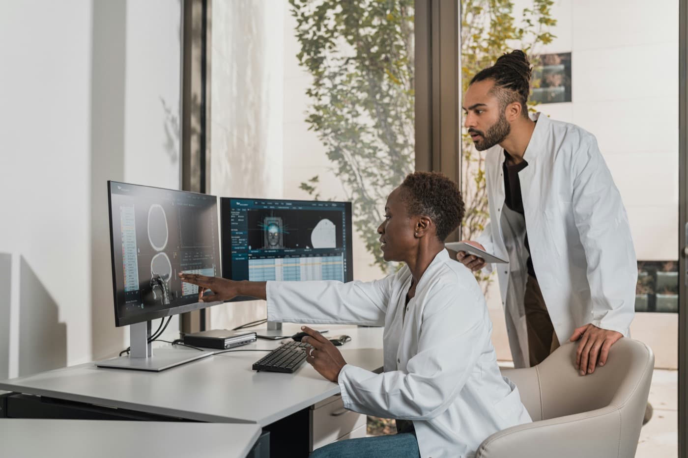 AI healthcare technology visualization