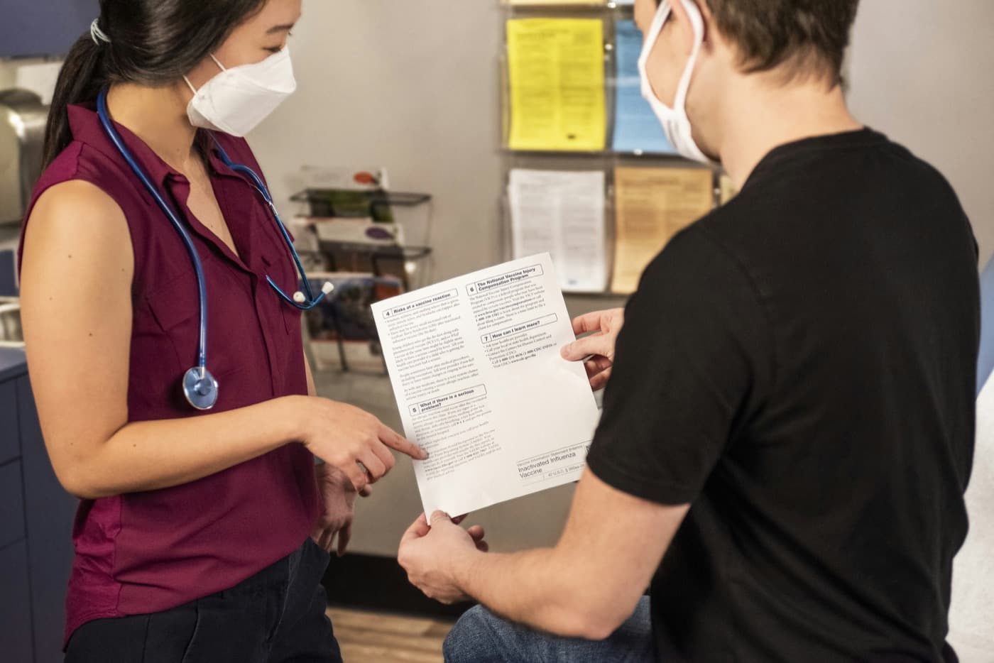 Medical billing specialist working at a modern healthcare office workstation